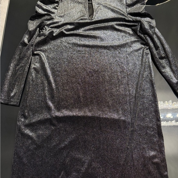 LOFT Sparkling Black Dress - Picture 3 of 7